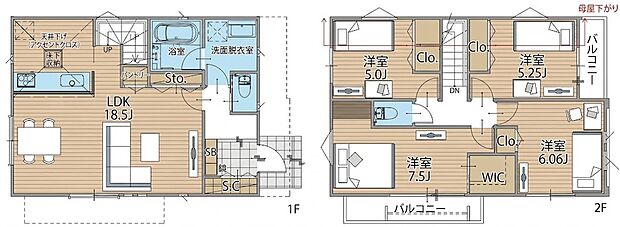 4LDK 4880万円 土地面積120.41m2(36.42坪) 建物面積100.10m2(30.28坪)