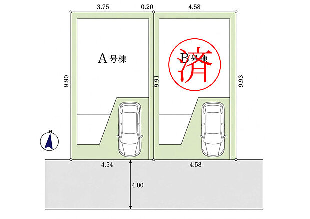 【-】最終1棟！南向きで日当たり良好◎