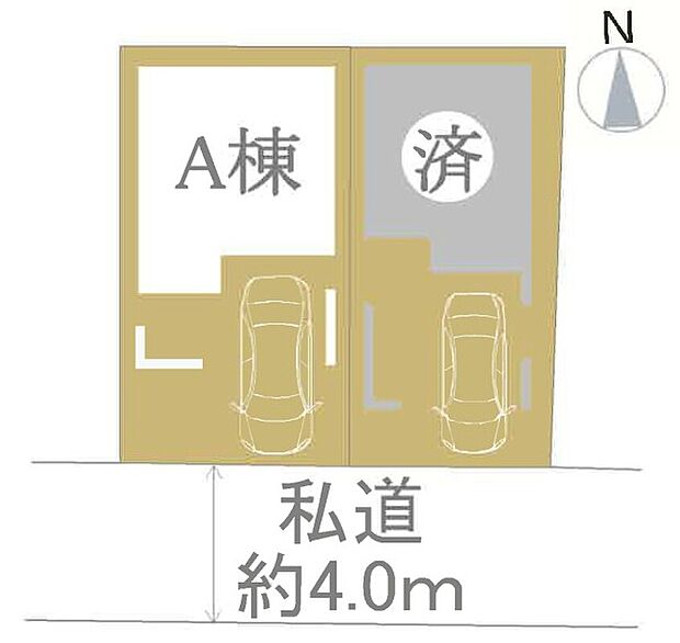 【-】ラスト1棟! 車1台駐車可能なビルトインガレージ付♪