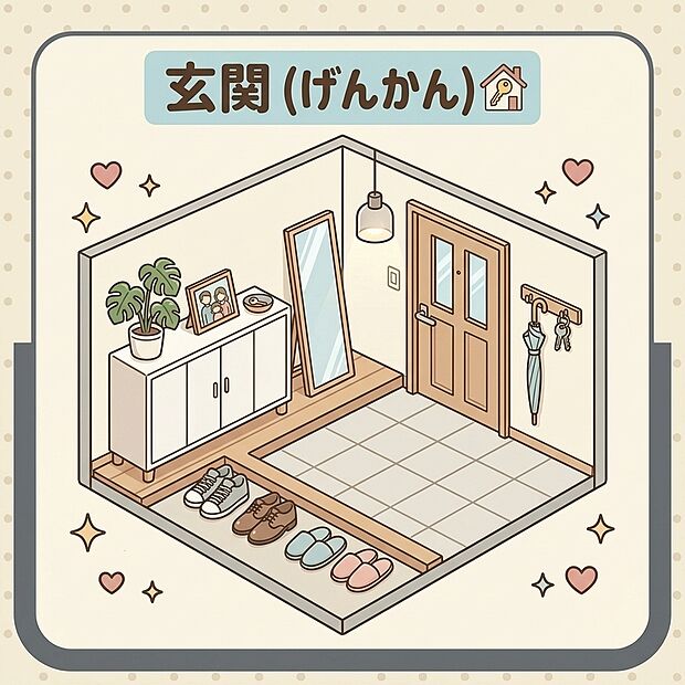 【玄関 】大容量の収納付き!散らかりがちな玄関もこれならサッと一瞬でキレイ。
