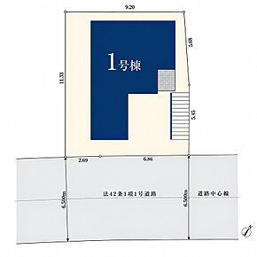 前面道路6.5ｍと広く駐車ラクラク♪ 