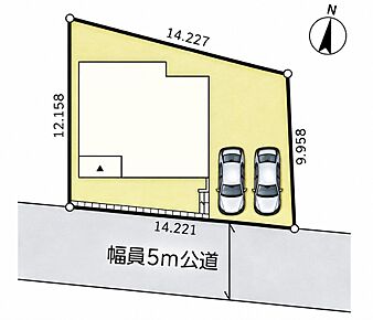 区画図　限定1棟！2台並列駐車可♪ 
