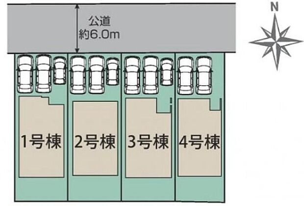 １号棟　３，１８０万円
２号棟　２，９９８万円
３号棟　ご成約済み
４号棟　２，７９８万円