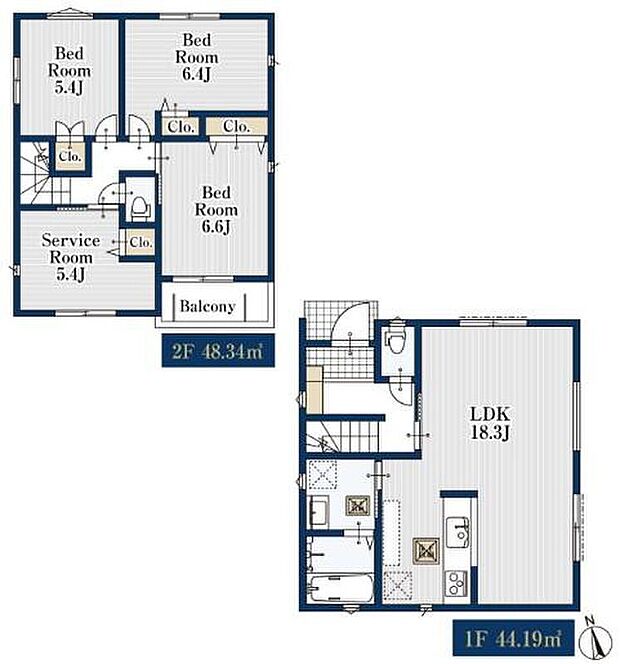 (１号棟)、価格3980万円、4LDK、土地面積102m2、建物面積92.53m2　