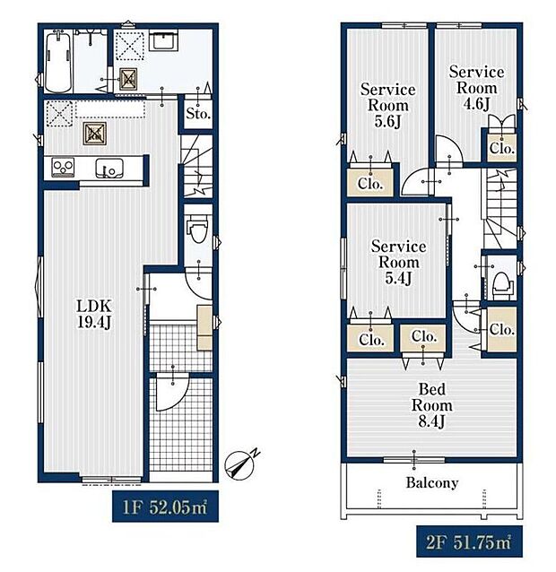 (１号棟)、価格4380万円、4LDK、土地面積108m2、建物面積103.8m2 