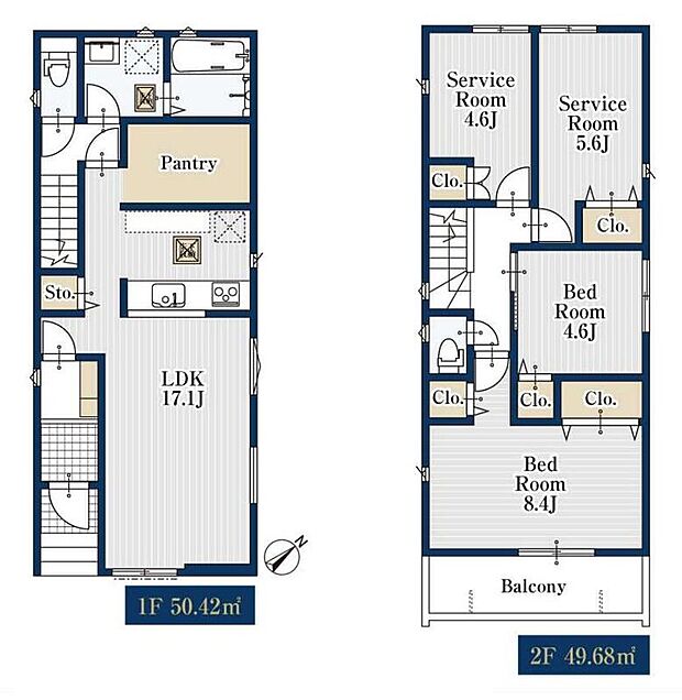 (２号棟)、価格4380万円、4LDK、土地面積108.1m2、建物面積100.1m2