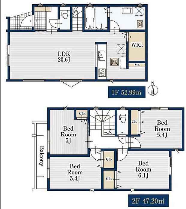 (１号棟)、価格4580万円、4LDK、土地面積112.13m2、建物面積100.19m2