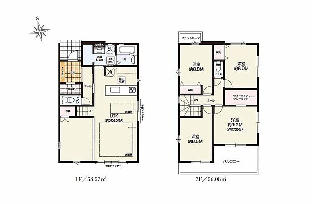 (1号棟)、価格6999万円、4LDK、土地面積151.96m2、建物面積114.65m2