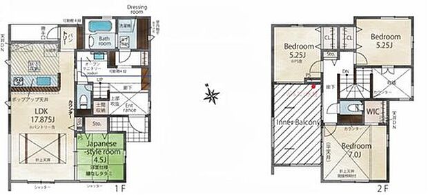 (１号棟)、価格4880万円、4LDK、土地面積163.25m2、建物面積116.55m2

