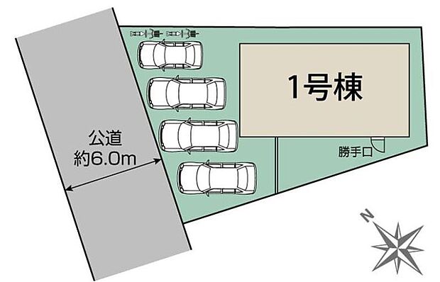 【全体区画図】１号棟　４，６８０万円