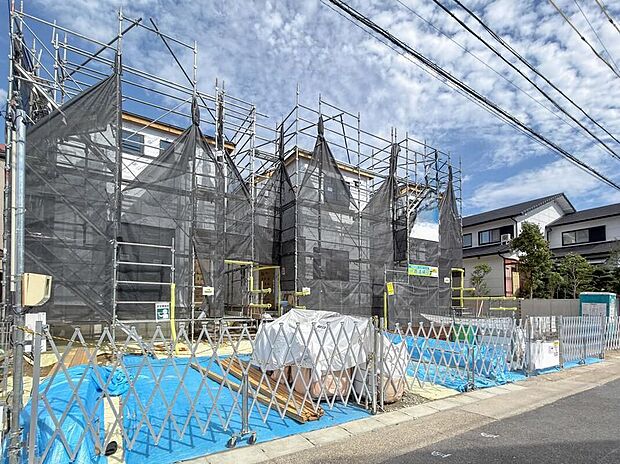 【現地外観写真】建築中のためモデルハウスで構造説明会を開催しております☆設備や構造などご説明いたします！お気軽にお問い合わせください♪