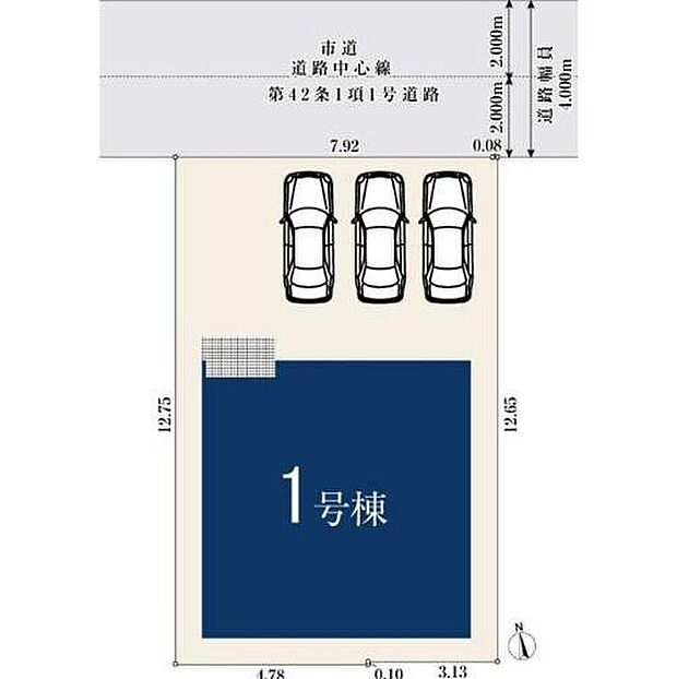 【全体区画図】1号棟 3,780万円