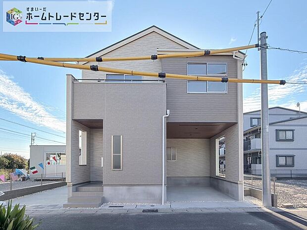 【現地外観写真】完成しております！本日内覧可能です！弊社では現地販売会を行っておりません。現地ご見学の際はお気軽にお問い合わせ下さい☆