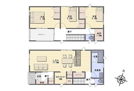 ◇人と人とのつながりをデザインするリビング空間♪
◇デスクを置いて書斎のように使えるテレワークスペース付き♪
◇窓付きで換気OKの納戸。大切に保管したい雛人形・革製品なども安心♪ 
