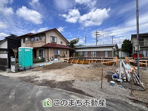 建築中現地写真(同社施工の完成物件・モデルハウスがご見学できます)