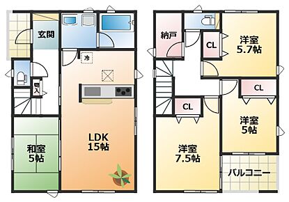 【土地+建物+外構】すべてコミ♪頭金なしでご購入可能♪ マイカーやショッピングローンも「おまとめローン」がご利用できます。 毎月の支出がぐっと抑えられ、子育てや貯金、日々のお買い物に余裕が持てます。 