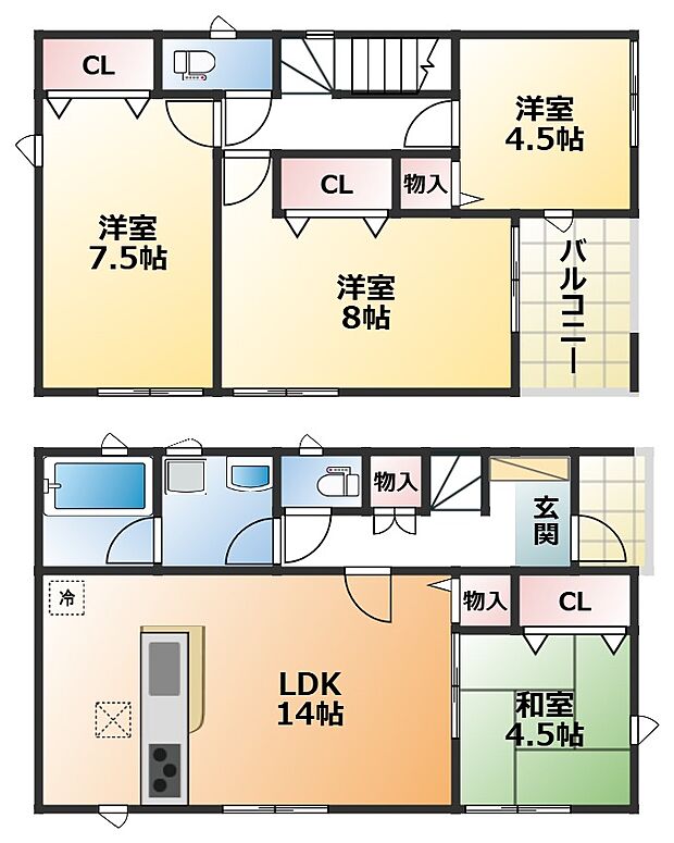 【4LDK】【土地+建物+外構】すべてコミ♪頭金なしでご購入可能♪ マイカーやショッピングローンも「おまとめローン」がご利用できます。 毎月の支出がぐっと抑えられ、子育てや貯金、日々のお買い物に余裕が持てます。