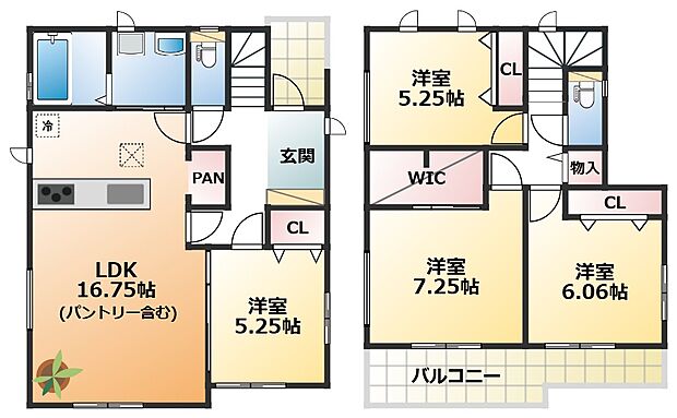 【4LDK】【土地+建物+外構】すべてコミ♪頭金なしでご購入可能♪ マイカーやショッピングローンも「おまとめローン」がご利用できます。 毎月の支出がぐっと抑えられ、子育てや貯金、日々のお買い物に余裕が持てます。