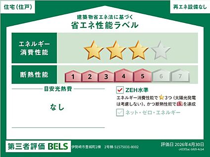 １号棟　省エネ性能ラベル