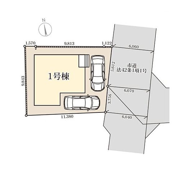 配置図（1号棟）