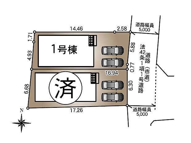 配置図（1号棟）