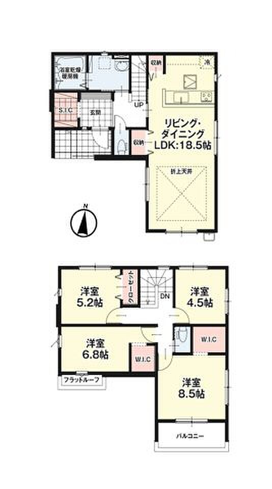 全居室収納付きで便利です。