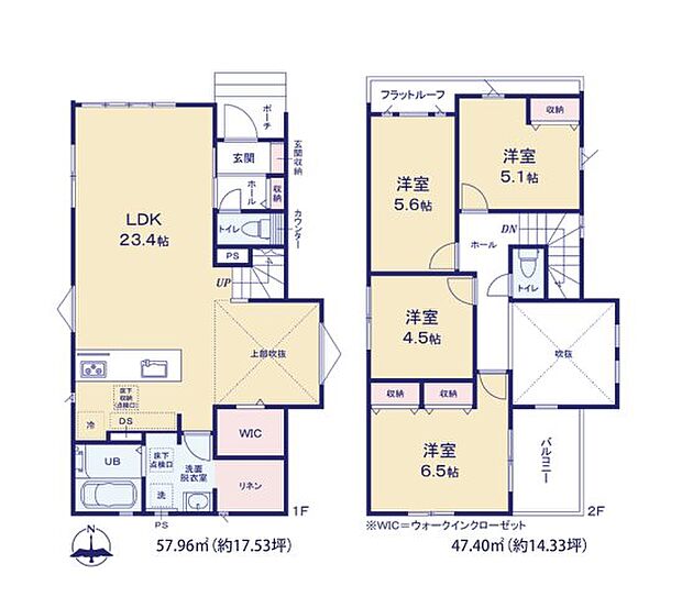 全居室収納付きで便利です。
