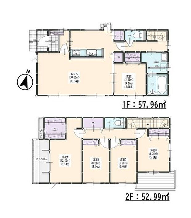 【5LDK】こだわりポイント満載の福岡市南区鶴田4丁目第5-3棟(2号棟)。トイレが2ヶ所にあるので複数人でも快適に暮らせます。建物面積110.95m2の物件はいかがですか。浴室乾燥機のあるお風呂場は洗濯物を干すときにも便利です。福岡市南区に特化した当社には、不動産情報はもちろんのこと、地域情報にも詳しいスタッフが在籍しております。きっと不動産探しの強い味方となるでしょう。