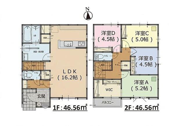 【4LDK】ファミリー向けのポイント、須恵町立須恵第一小学校が徒歩8分のところにあります。地盤調査済みなので、防災面での安心感が増します。TVインターホンで、モニターから来訪者が確認できます。住みよい環境を求め続けているならば、当社にお任せください。たくさんの不動産の中から、お客様の合った一戸建てを紹介いたします。