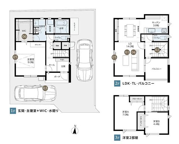 【3LDK】マルキョウ 曰佐店まで419mです。TVインターホン付きなので、女性の方も安心です。新築ならではの「新しさ」がとても魅力です。日常生活で利用頻度の高い水回りだからこそ、使い勝手のいいシステムキッチンを選んでみませんか。当社スタッフは不動産に詳しく、地域にも精通しているので、住まい探しに役立つこと間違いありません。まずはお気軽にご連絡ください。