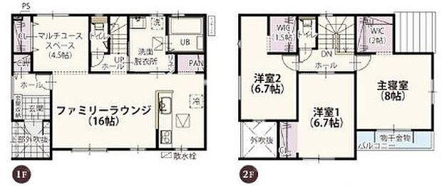 南向きで明るい間取りが特徴です☆