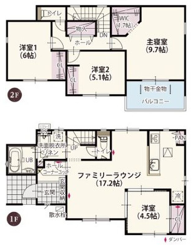 南向きで明るい室内が特徴☆