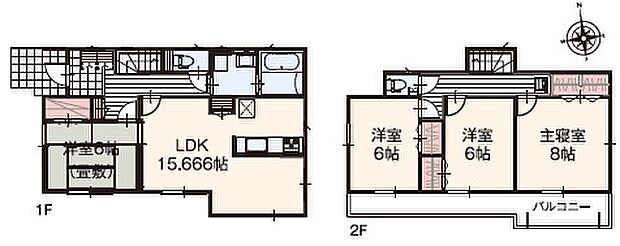 全部屋南向きで明るい室内が特徴☆
