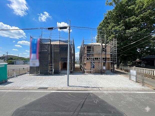 建築中現地写真（同社施工完成物件・モデルハウスがご見学いただけます）