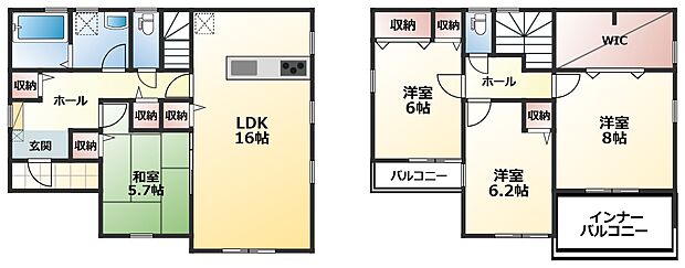 南向きで明るい室内が特徴