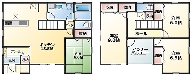 南向きで明るい室内が特徴