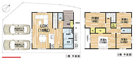 全2棟の新築分譲住宅が販売中です。価格は2,698万円～2,998万円。ゆとりある4LDKで、ご家族みんなが快適に暮らせる住まいです。家計に優しいオール電化を採用し、毎日の家事をサポートする食器洗い乾燥機を標準装備。全居室2面採光設計のため、明るく風通しの良い快適な住空間が広がります。充実した設備と使いやすい間取りを備えた住まいで、新生活を始めませんか。住宅ローンや資金計画のご相談もお気軽にお問い合わせください。 
