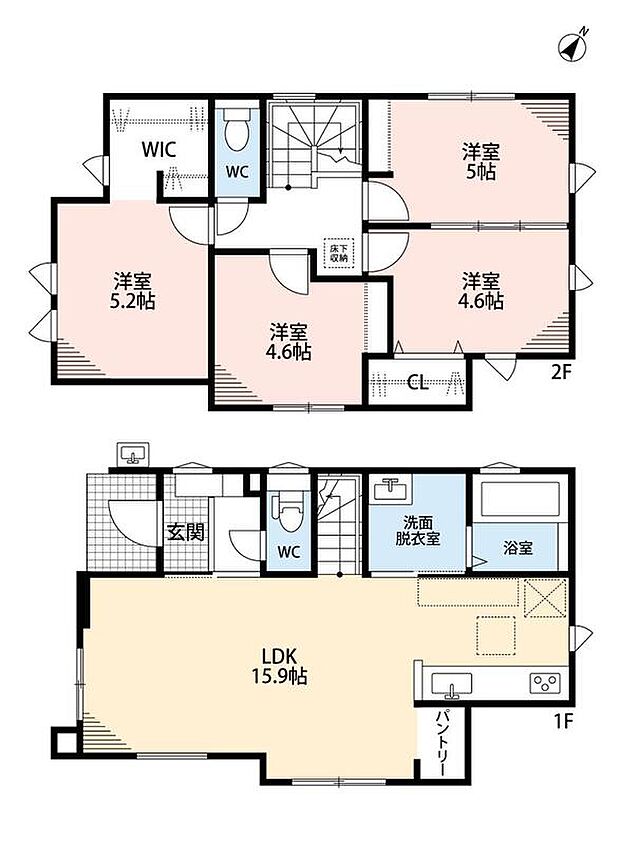 4498万円、4LDK、土地面積90.89m2、建物面積86.12m2 4LDK^^ パントリー&ウォークインクローゼット完備◎
最新の設備で気持ちのいい生活を送りませんか^^