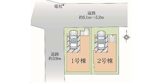 全2棟 車庫1台分