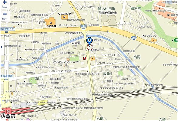 アパマンショップ佐倉店 丸長ハウス株式会社の周辺地図