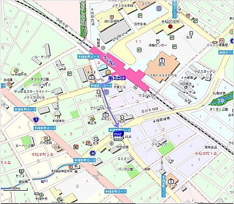 アパマンショップ手稲店 株式会社 ホームズの周辺地図