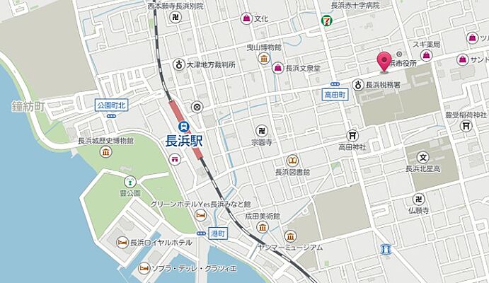 アパマンショップ長浜店 株式会社 エルアイシーの周辺地図