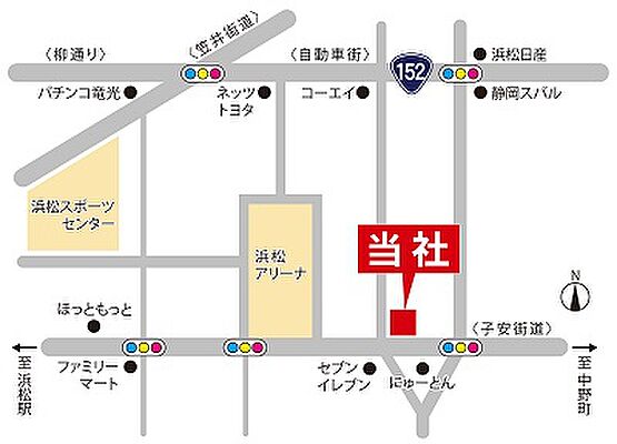 株式会社ハラ不動産の周辺地図