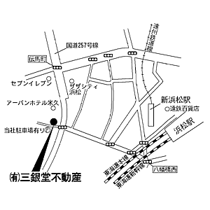 有限会社三銀堂不動産の周辺地図