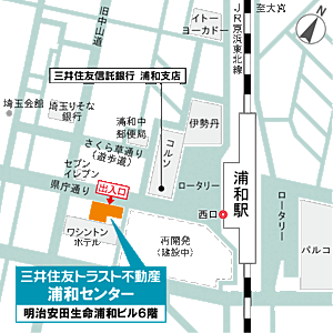 三井住友トラスト不動産株式会社 浦和センターの周辺地図