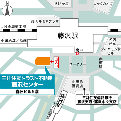 三井住友トラスト不動産株式会社 藤沢センターの周辺地図