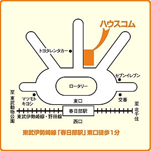 ハウスコム埼玉株式会社　春日部店の周辺地図