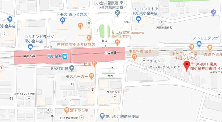 ホームズ 地図 アクセス情報 シャーメゾンショップ 株式会社エステートエコー 東小金井店 不動産会社 不動産屋 の検索