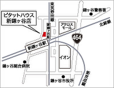 スターツピタットハウス株式会社 新鎌ヶ谷店の周辺地図