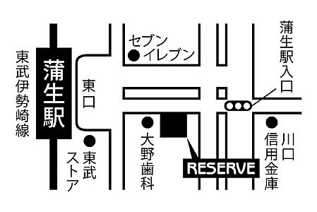 リザーブ土地建物株式会社の周辺地図